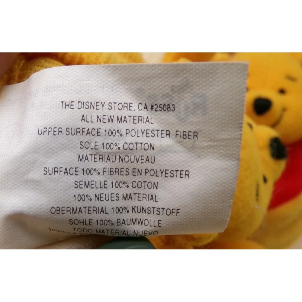 Disney Store Winnie the Pooh Baby Shoes Slippers Russ 2011 Up to 10 Months